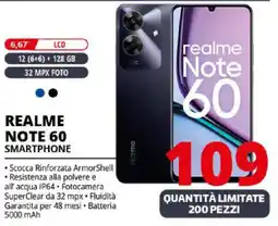 Comet Realme note 60 smartphone offerta
