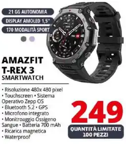 Comet AMAZFIT T-REX 3 Smartwatch offerta