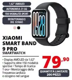 Comet Xiaomi smart band 9 PRO smartwatch offerta