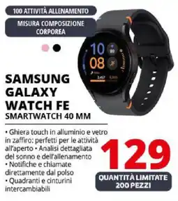 Comet Samsung galaxy watch fe smartwatch 40 MM offerta