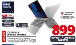 Comet Lenovo IDEAPAD 5 NOTEBOOK 83DA004VIX offerta