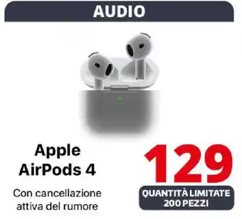 Comet Apple AirPods 4 offerta