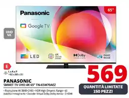 Comet PANASONIC SMART TV UHD 4K 65" TN-65W70AEZ offerta