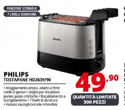 Comet Philips tostapane HD2639/90 offerta