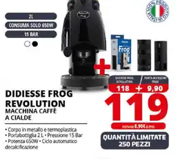 Comet Didiesse frog revolution 90 macchina caffè offerta