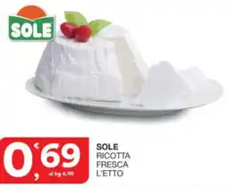 Sisa Sole ricotta fresca l'etto offerta