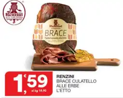 Sisa Renzini brace culatello alle erbe l'etto offerta