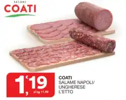 Sisa Coati salame napoli/ ungherese l'etto offerta