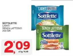 Sisa Sottilette light/ senza lattosio offerta