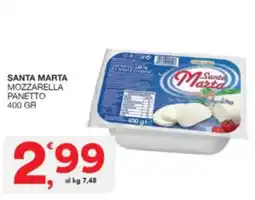 Sisa Santa marta mozzarella panetto offerta