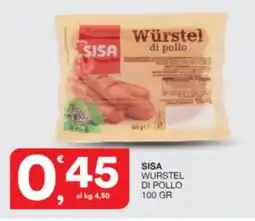 Sisa Sisa wurstel di pollo offerta