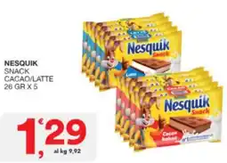Sisa Nesquik snack cacao/latte offerta