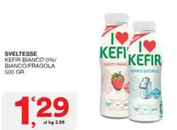 Sisa Sveltesse kefir bianco 0%/ bianco/fragola offerta