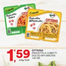 Sisa Citterio pancetta a cubetti dolce/affumicata offerta