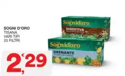 Sisa Sogni d'oro tisana vari tipi 20 filtri offerta