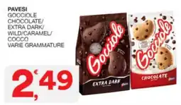 Sisa Pavesi gocciole chocolate/ extra dark/ wild/caramel/ cocco varie grammature offerta