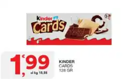 Sisa Kinder cards offerta