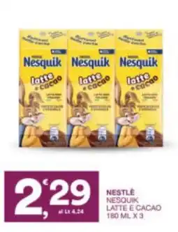 Sisa Nesquik latte e cacao offerta