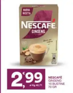 Sisa Nescafé ginseng bustine offerta