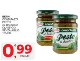Sisa Berni condipasta pesto al basilico classico/ senza aglio offerta
