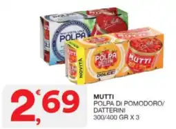Sisa Mutti polpa di pomodoro/ datterini offerta