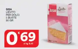 Sisa Sisa lievito per dolci 5 buste offerta