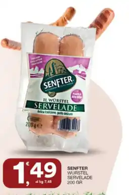 Sisa Senfter wurstel servelade offerta