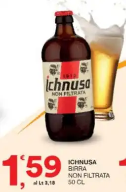 Sisa Ichnusa birra non filtrata offerta