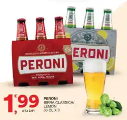 Sisa Peroni birra classica/ lemon offerta