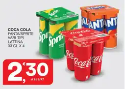 Sisa Coca cola fanta/sprite vari tipi lattina offerta