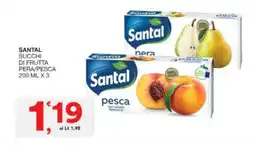 Sisa Santal succhi di frutta pera/pesca offerta