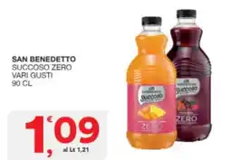 Sisa San benedetto succoso zero vari gusti offerta