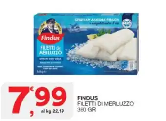 Sisa Findus filetti di merluzzo offerta