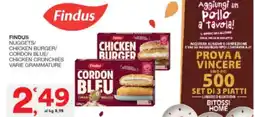 Sisa Findus nuggets/ chicken burger/ cordon blue/ chicken crunchies varie grammature offerta
