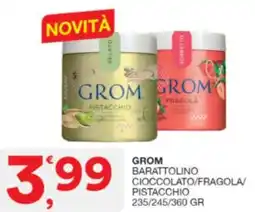 Sisa Grom barattolino cioccolato/fragola/ pistacchio offerta