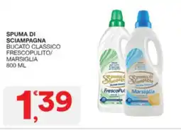 Sisa Spuma di sciampagna bucato classico frescopulito/ marsiglia offerta