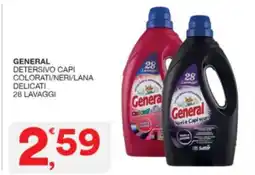Sisa General detersivo capi colorati/neri/lana delicati 28 lavaggi offerta