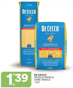 Sisa De cecco pasta di semola varie trafile offerta