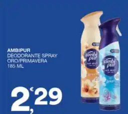 Sisa Ambipur deodorante spray oro/primavera offerta