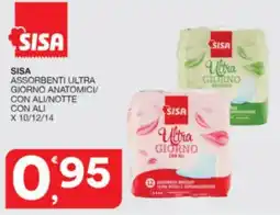 Sisa Sisa assorbenti ultra giorno anatomici/ con ali/notte con ali x 10/12/14 offerta