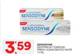 Sisa Sensodyne dentifricio complex/ fresh clean/gentle white offerta