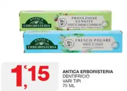 Sisa Antica erboristeria dentifricio vari tipi 75 ml offerta
