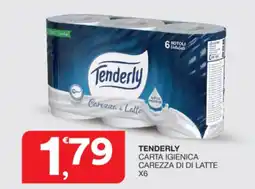Sisa Tenderly carta igienica carezza di di latte x6 offerta