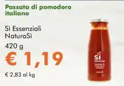 NaturaSì Passata di pomodoro italiano Sì Essenziali NaturaSi offerta