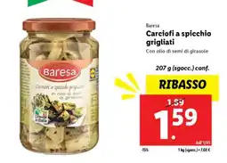 Lidl Baresa Carciofi a spicchio grigliati offerta