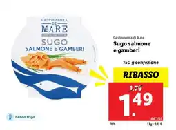 Lidl Sugo salmone e gamberi offerta