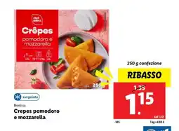 Lidl Crêpes pomodoro e mozzarella offerta