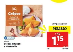 Lidl Monissa Crepes ai funghi e mozzarella offerta