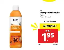 Lidl Cien Shampoo Hair Fruits offerta