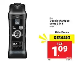 Lidl Cien Doccia shampoo uomo 3 in 1 offerta